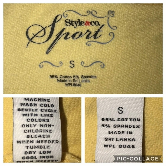 Style & Co. TURTLE Zip COTTON Sweatshirt S - Picture 8 of 8